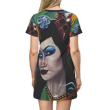 Calypso - All Over Print T-Shirt Dress