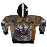 Predatory lending - AOP Unisex Zip Hoodie
