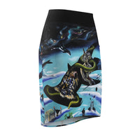Enigmatic Portals - Women's Pencil Skirt