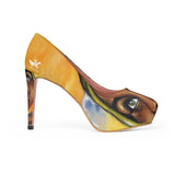 Dark they were with golden Eye - Women's Platform Heels