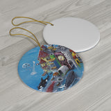 Port of Spain Round Ceramic Ornaments