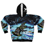 Enigmatic Portals - AOP Unisex Zip Hoodie