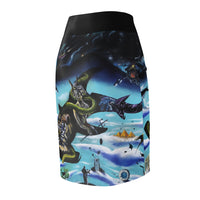Enigmatic Portals - Women's Pencil Skirt