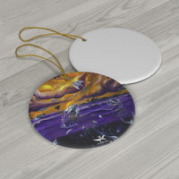 Dimensions Within  Round Ceramic Ornaments