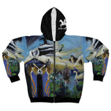 nature VS Man - AOP Unisex Zip Hoodie