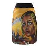 Dark they were with golden Eye - Women's Pencil Skirt