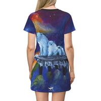 Alone - All Over Print T-Shirt Dress