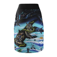 Enigmatic Portals - Women's Pencil Skirt