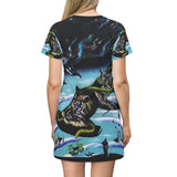 Enigmatic Portals - All Over Print T-Shirt Dress